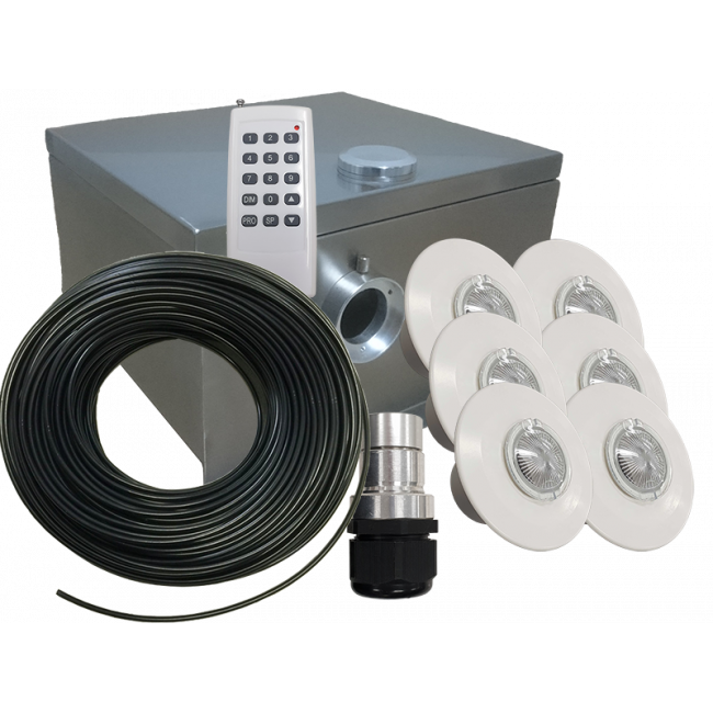 Pool Wall Fitt Kit 6 White 800x600