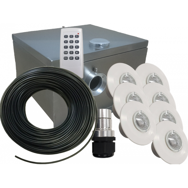 Pool Wall Fitt Kit 7 White 800x600