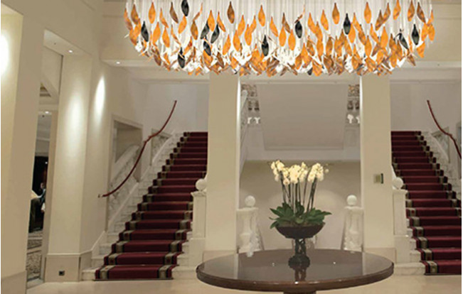 Embrace the beauty of the Orquestra fiber optic pendant