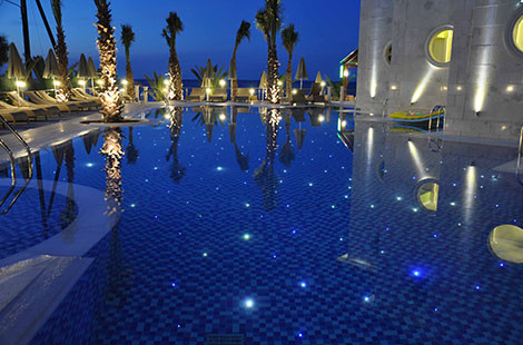 Pool Fibre Optic Lighting