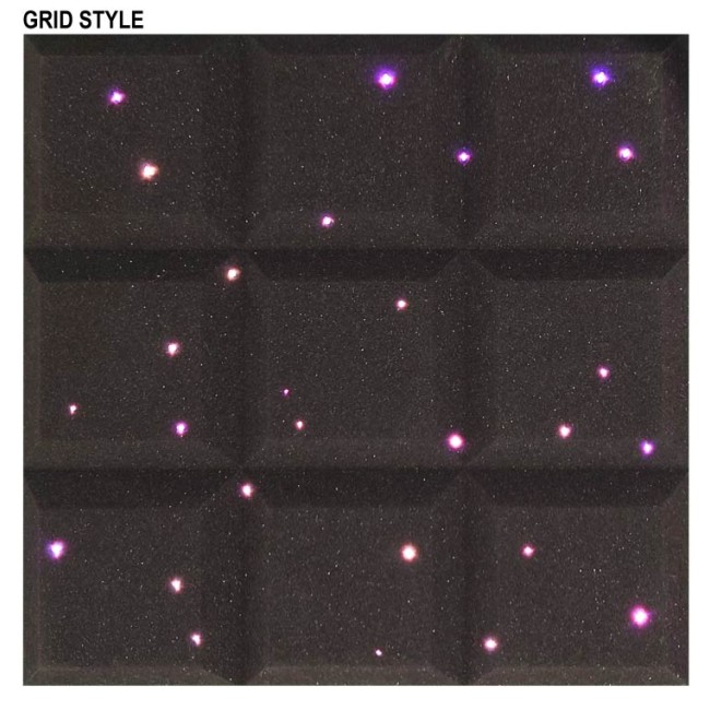 Grid-style acoustic foam panel