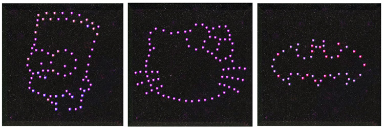 Customized fiber optic characters on sound proof foam panels