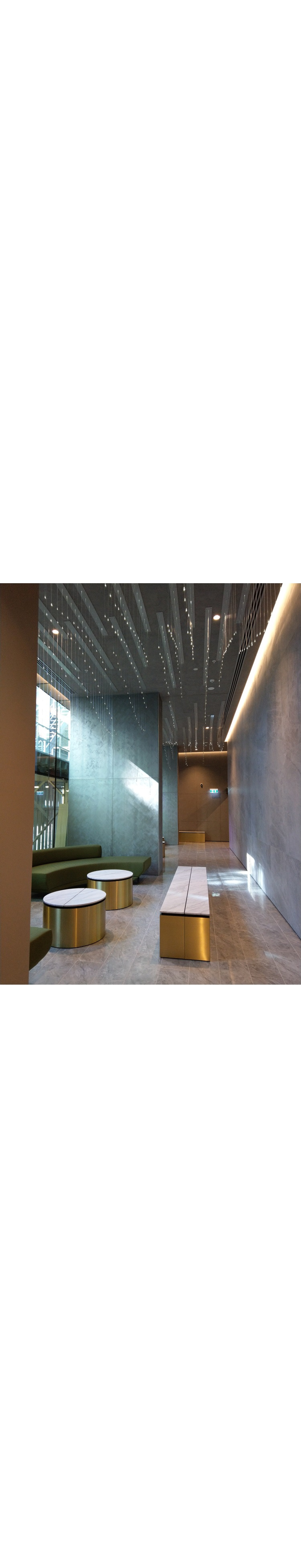 Chandelier Lobby Area