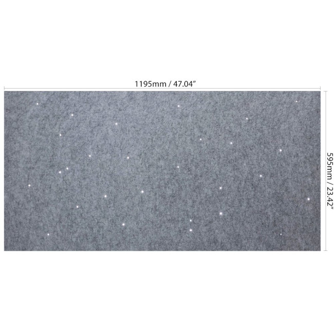 Grey Panel Landscape With Dimensions