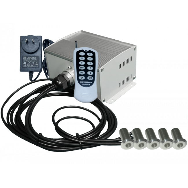 Fiber Optic Downlight Kit - 5 Fittings