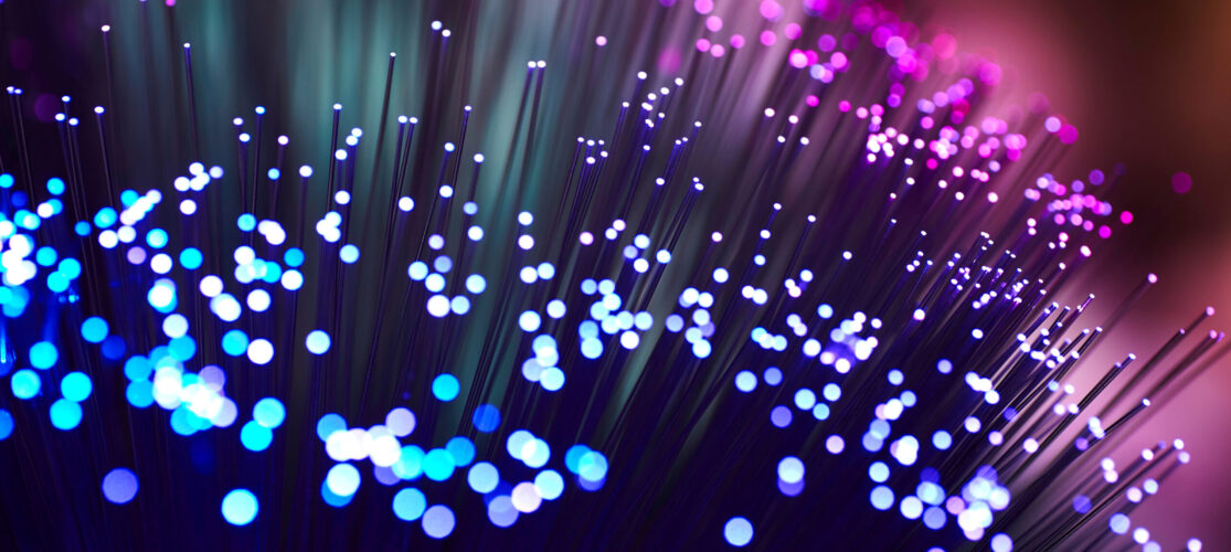 Glowing Fiber Optic lights
