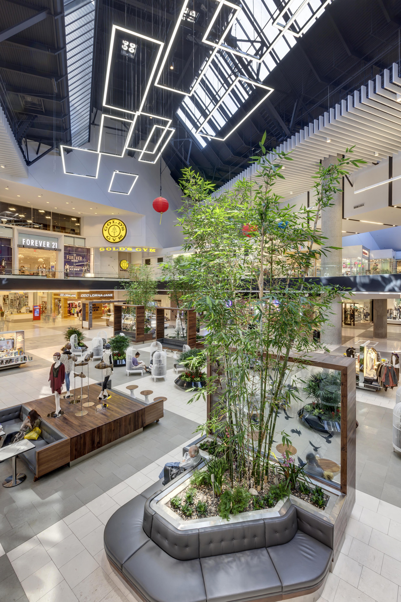 natural daylighting Westfield Santa Anita 