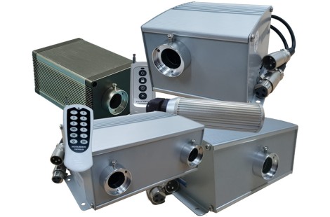 LED illuminators with remotes, showcasing the versatility of LightEFX's lighting solutions