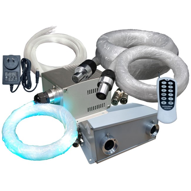 Starlight Ceiling Kits from LightEFX featuring illuminators, fiber bundles, and power supplies