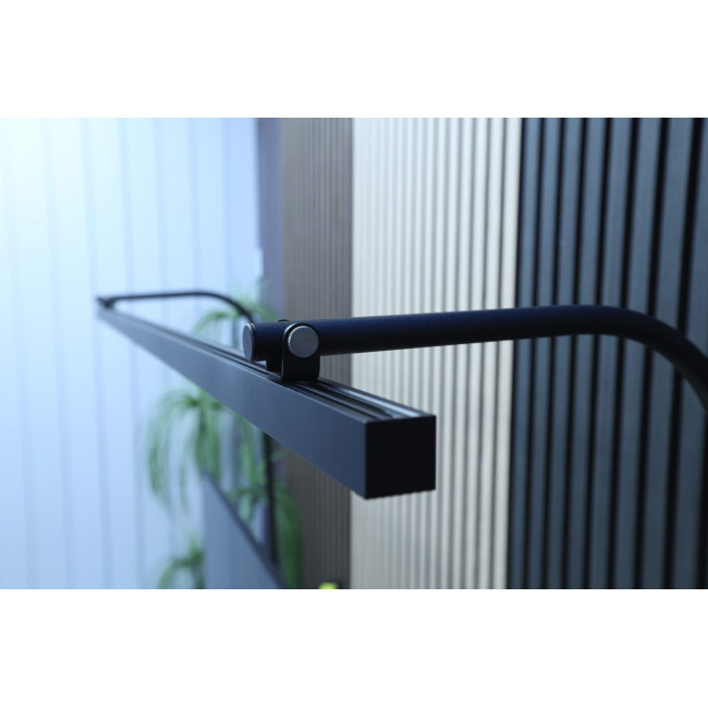 Close-up detail of the LightEFX Shift desk light precision hinge and pivot mechanism